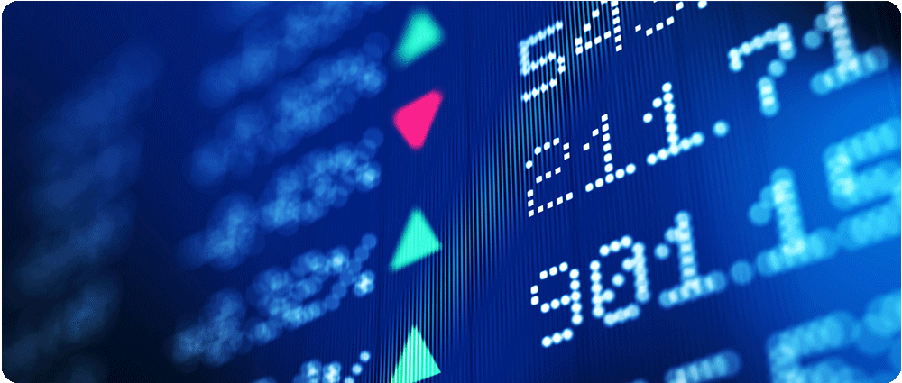 Financial data analysis chart