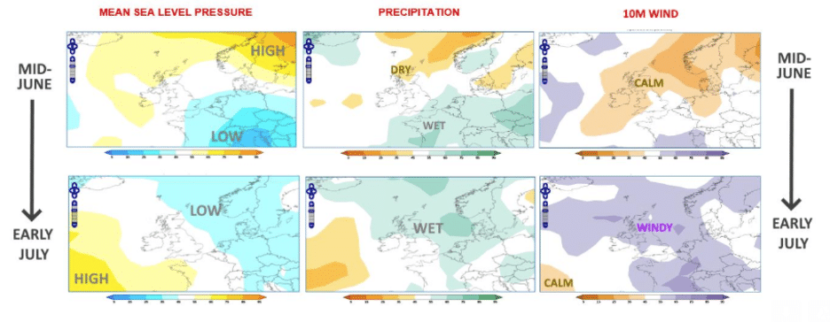 Summer Sub-seasonal chart