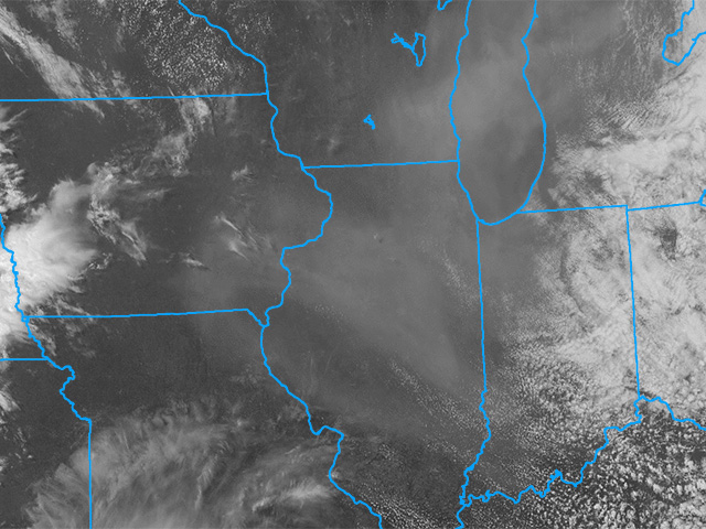 Midwest Map of Smoke and Haze