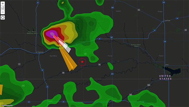 Storm Corridor Map